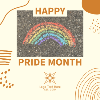 Happy Pride Month Instagram post