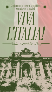 Vintage Italian Republic Day Instagram story Image Preview