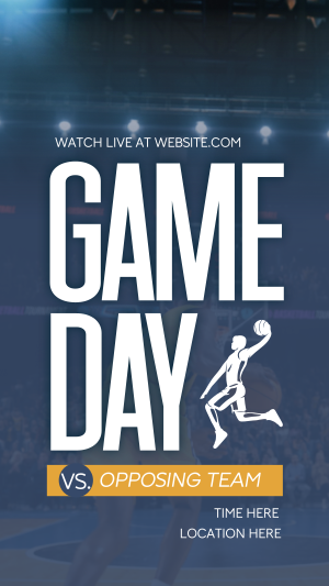 Basketball Game Day Facebook story Image Preview