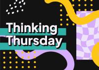 Psychedelic Thinking Thursday Postcard Image Preview