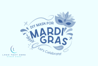 Mardi Gras Mask Pinterest board cover Image Preview