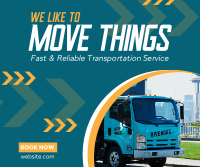Trucking Service Company Facebook Post Design