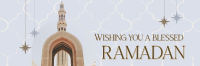 Greeting Ramadan Arch Twitter Header Design