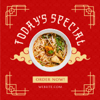 Special Oriental Noodles Instagram Post Design