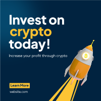 Crypto to the Moon Instagram Post Image Preview