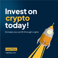 Crypto to the Moon Instagram post Image Preview
