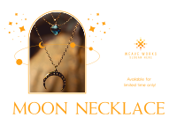 Moon Necklace Postcard Image Preview