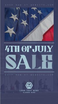 Minimalist 4th of July Sale TikTok video Image Preview