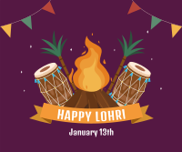 Happy Lohri Facebook post Image Preview