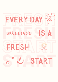 Fresh Start Quote Poster Image Preview