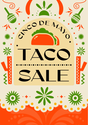 Cinco de Mayo Taco Promo Poster Image Preview