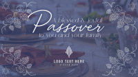 Rustic Passover Greeting Facebook Event Cover Design