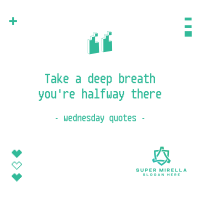 Wednesday Pixel Quote Instagram post Image Preview