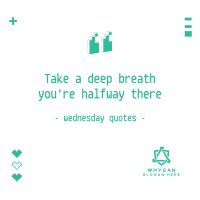 Wednesday Pixel Quote Instagram post Image Preview