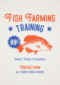 Fish Farming Training Poster Image Preview