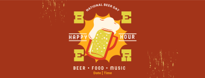 Beer Badge Promo Facebook cover Image Preview