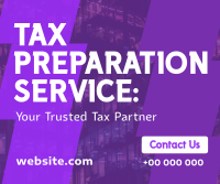 Your Trusted Tax Partner Facebook Post Design