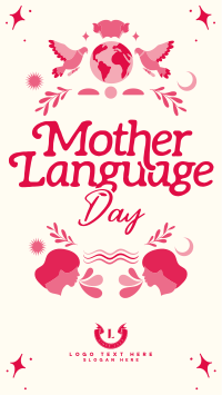 Rustic International Mother Language Day Facebook Story Design