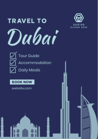 Dubai Travel Package Flyer Design