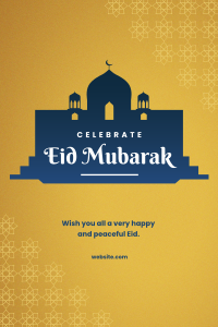 Celebrate Eid Mubarak Pinterest Pin Image Preview