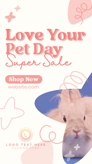 Dainty Pet Day Sale Instagram story Image Preview