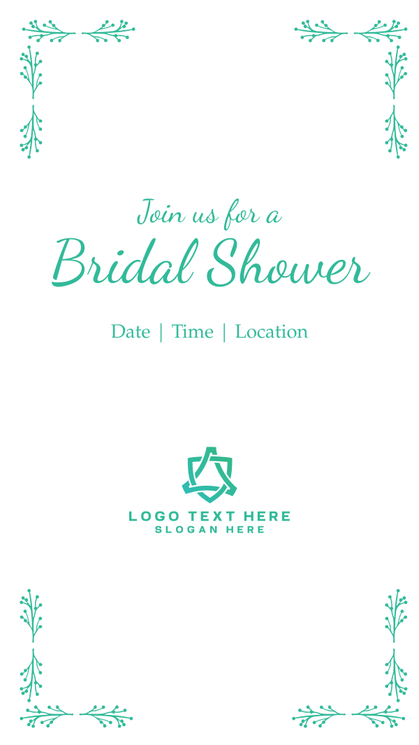 Bridal Shower Instagram Story Design Image Preview
