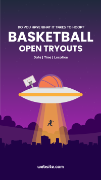 Basketball UFO Instagram Story Design