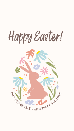 Fun Easter Bunny Instagram story