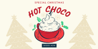 Christmas Hot Choco Twitter Post Design