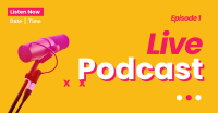 Live Podcast Facebook ad Image Preview