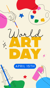 World Art Day TikTok video Image Preview