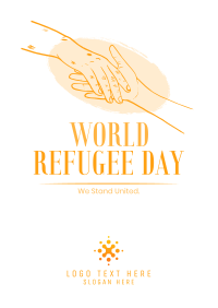We Celebrate all Refugees Flyer Design