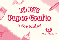 Kids Paper Crafts Pinterest Cover Design