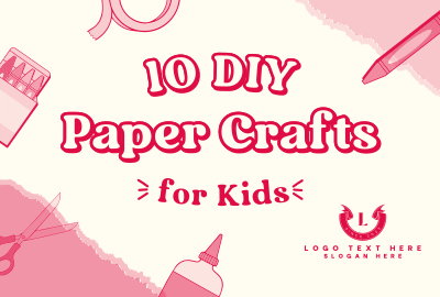 Kids Paper Crafts Pinterest board cover Image Preview