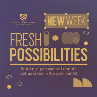 New Week Engagement Instagram Post Design