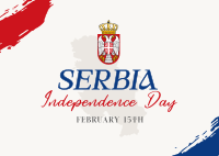 Serbia National Day Postcard Image Preview