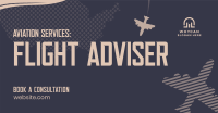 Aviation Flight Adviser Facebook Ad Design