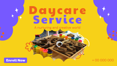 Cloudy Daycare Service Facebook event cover Image Preview