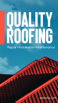 Quality Roofing Instagram Story Design