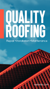 Quality Roofing Instagram story Image Preview