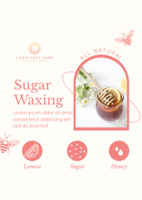 Sugar Waxing Salon Poster Design
