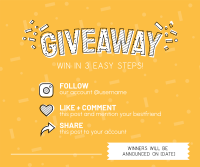 Confetti Giveaway Facebook post Image Preview