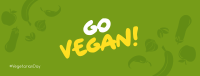 Go Vegan Facebook cover Image Preview