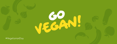 Go Vegan Facebook cover Image Preview