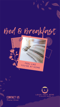 Homey Bed and Breakfast Facebook Story Design