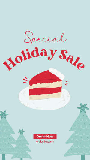 Special Holiday Cake Sale Facebook story Image Preview