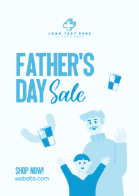 Fathers Day Sale Poster Design