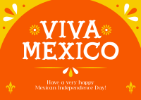 Viva Mexico Postcard Design
