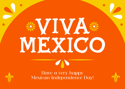 Viva Mexico Postcard Image Preview
