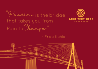 Bridge Light Postcard Design